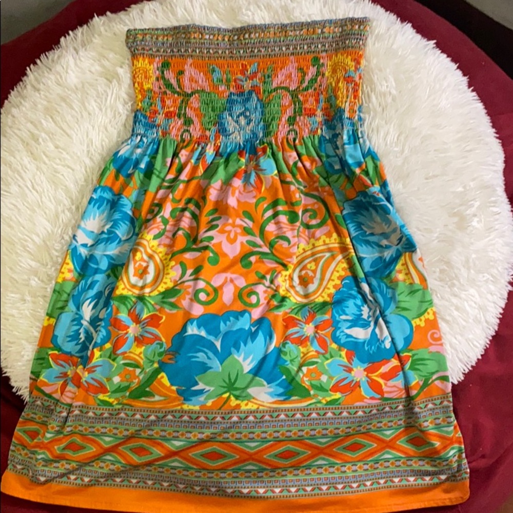Spiritual pattern dress